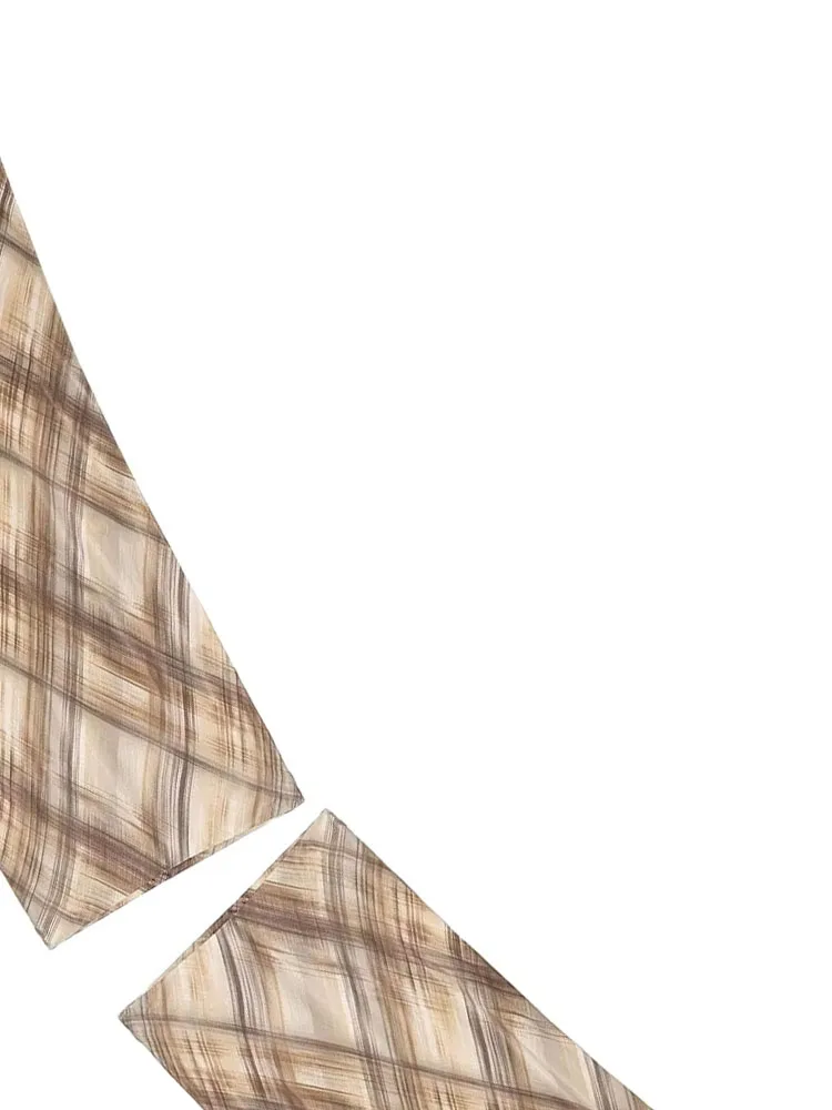 HH Nuova Donna Estate Moda Beach Party Rombo Modello scozzese Struttura in seta Gonna lunga Gonna elegante casual stile street femminile 1