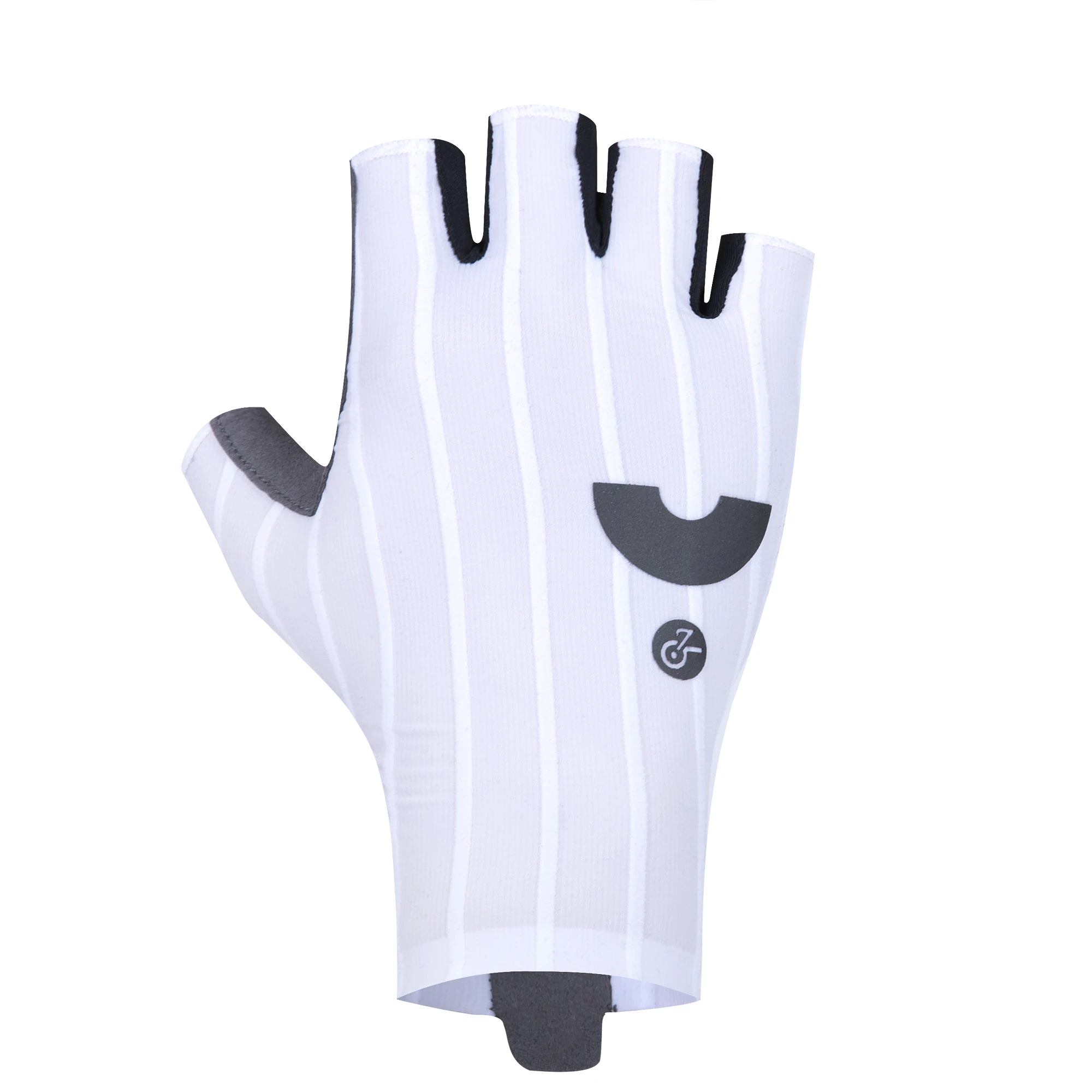 YKYWBIKE Guanti da ciclismo estivi Mezze dita intrecciate a righe aerodinamiche Guanti sportivi da bicicletta Guanti MTB per bici da strada ammortizzanti 3