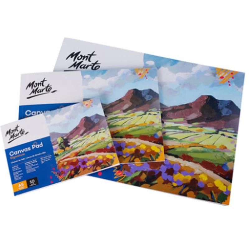 A3/A4/A5 Professionale tela bianca per la pittura Acrilica pittura a olio della tela di canapa pad impermeabile rifornimenti di arte per artista 10 fogli 1