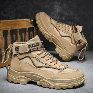 Stivali da uomo Nuovo autunno inverno stile britannico moda antiscivolo comode scarpe basse scarpe sportive per il tempo libero da passeggio all'aperto 1