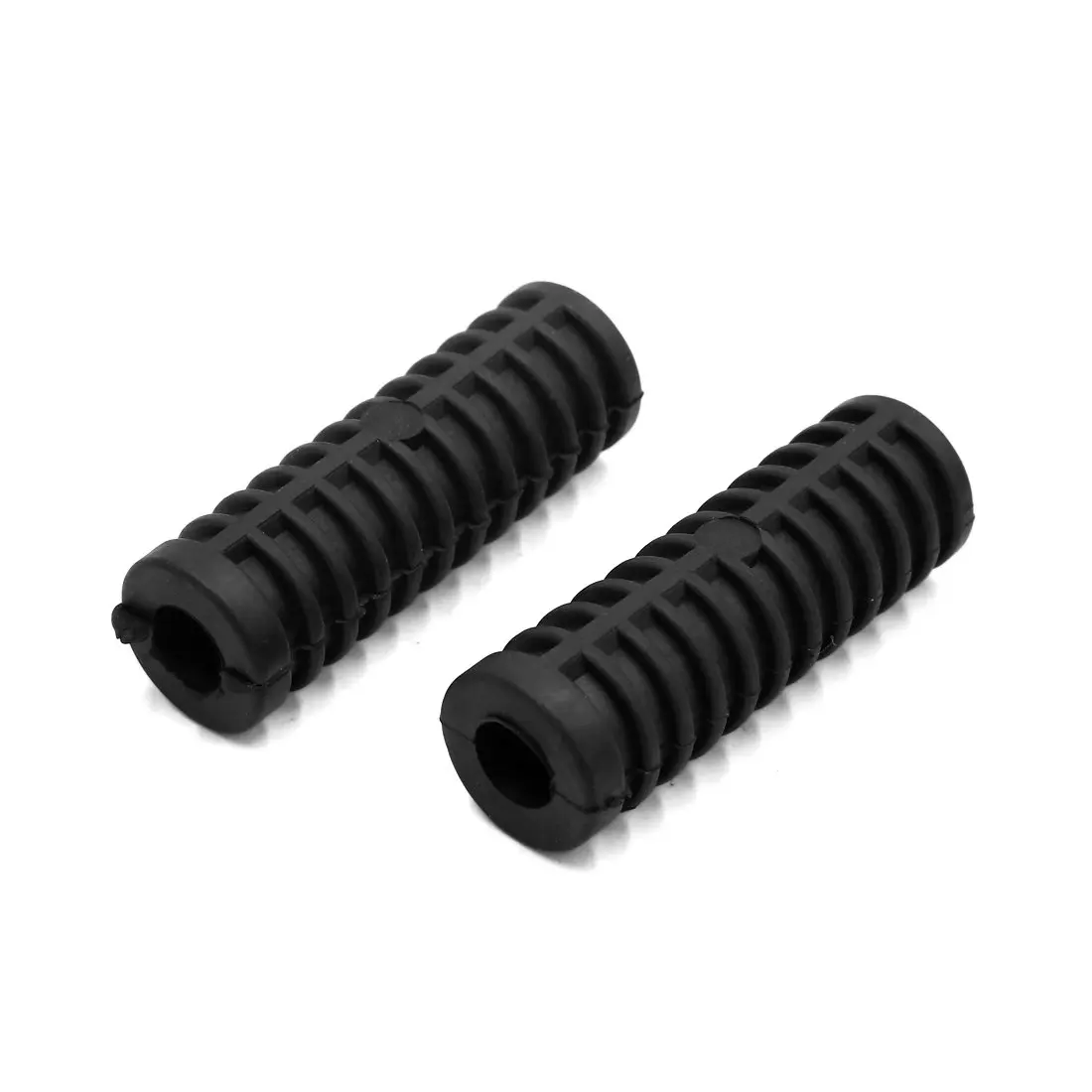 Uxcell 12 mm di diametro in gomma antiscivolo poggiapiedi pedale copertura pedana guscio nero per moto 2