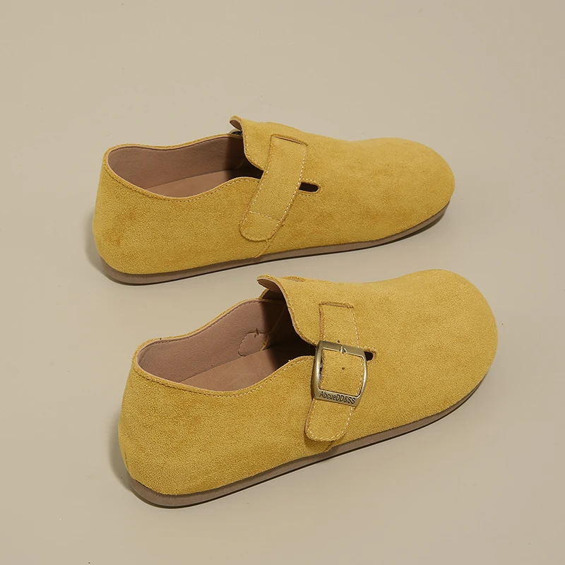 Primavera e autunno retrò suola morbida confortevole nuovo stile da donna piatto pigro monopezzo slip-on casual versatile scarpe singole 2025 6