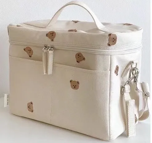 Borsa isolante per orsi per bambini Borsa portaoggetti per carrello per bambini Borsa per mamma Borsa per il trasporto Borsa di grande capacità Bello aspetto elevato 5