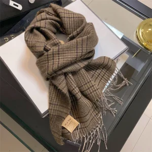 Sciarpa di cashmere invernale per donna Berretti Scialle Avvolgente Pashmina femminile Marchio di lusso Poncho Coperta spessa Calda Bufanda Echarpe Femme 1
