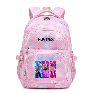 2025 New Fashion KPop Demon Hunters Huntrix Zaino Donna Uomo Viaggio Saja Ragazzi Zaini Borsa da scuola sportiva all'aria aperta 1