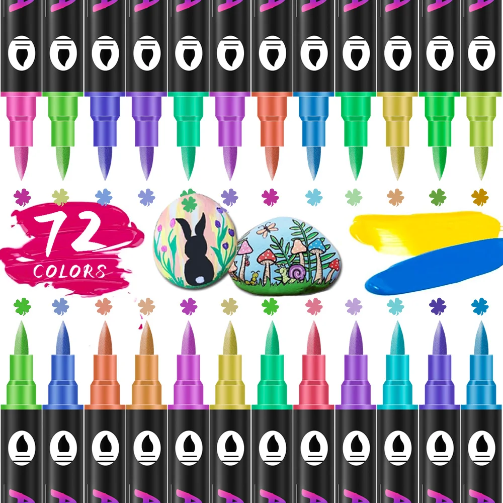 12/24/36/48/60/84 pezzi evidenziatore penna a colori doppia testa pennarello a doppio colore pennarello artistico cancelleria per ufficio scolastico 6