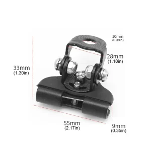 1/2 pezzi staffa di montaggio per barra luminosa a LED supporto per morsetto per luce da lavoro a LED supporto per faretto staffa per barra fuoristrada 4x4 accessori auto 1