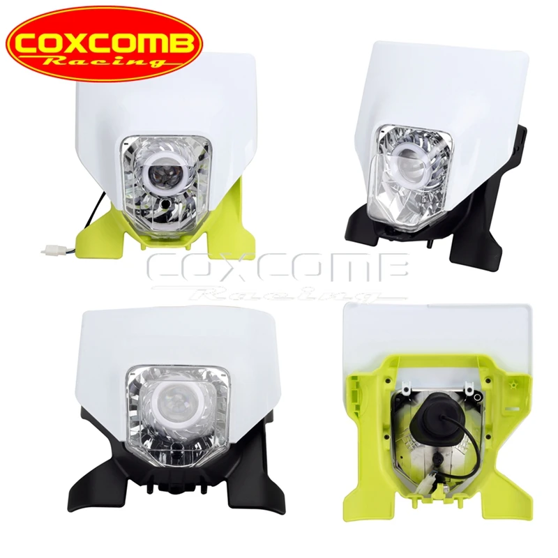 Moto Dual Sport LED Angolo Occhio Faro Fuoristrada Luci Fronte Lampade Protezione Per Le Mani Paramani Per Husqvarna TE 150 300 250 3