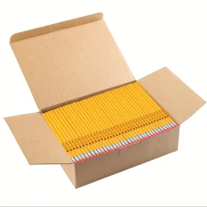 Matite in legno, non affilate, 2 HB morbide, gialle, 12/24/50/100/150/400/500/520 conteggi 1