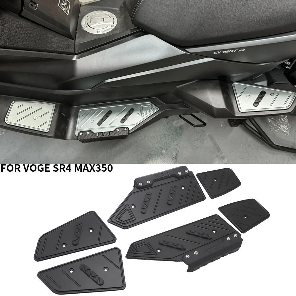 Per VOGE SR4 MAX350 MAX 350 Anteriore Posteriore Poggiapiedi Accessori Moto Poggiapiedi Pedana Passo Footpad Pedale Piastra Pedane 1