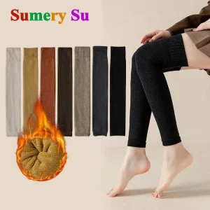 2 paia/lotto calze calde calzini da donna spessi invernali sopra il ginocchio alta tenuta sexy ragazze sottili regalo di Natale vendita calda 1