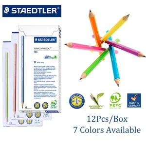 12 pz/scatola STAEDTLER WOPEX 180 NEON Pencil HB asta colorata Black Lead Student Drawing Sketch matite carine forniture di cancelleria 1