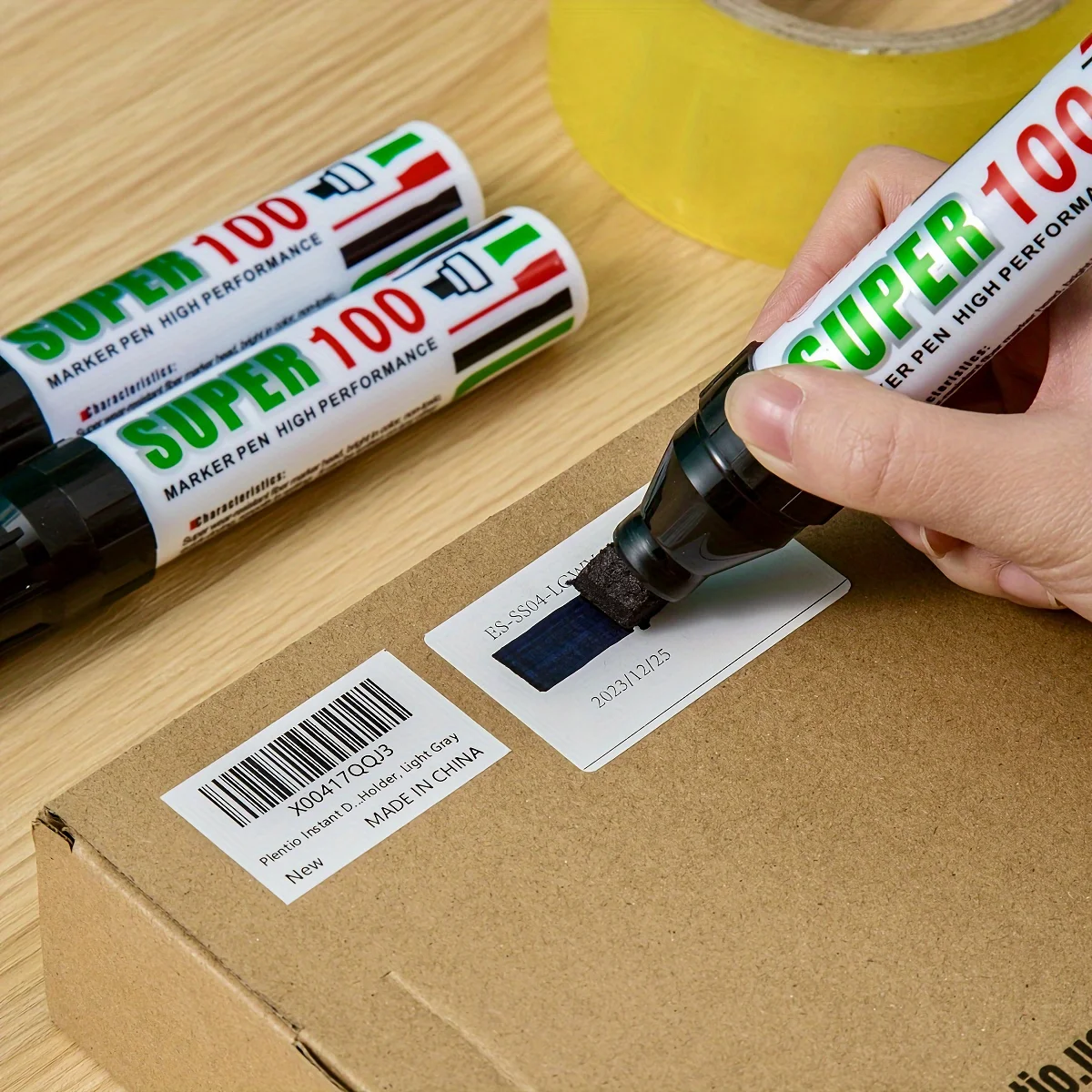 Pennarelli Jumbo, per la protezione dell'identificazione del furto d'identità, protezione del segreto e dell'indirizzo della privacy, punta a scalpello extra larga 1