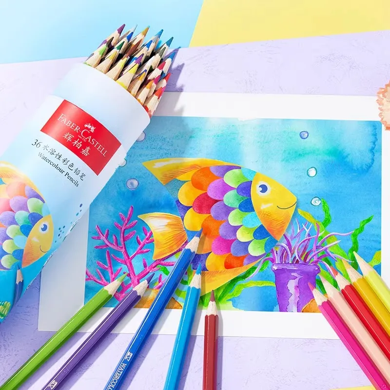 Faber Castell Set di matite colorate 24/36/48 colori Artisti per disegnare Schizzi Ombreggiatura Matita da colorare Piombo Cancelleria scolastica 3