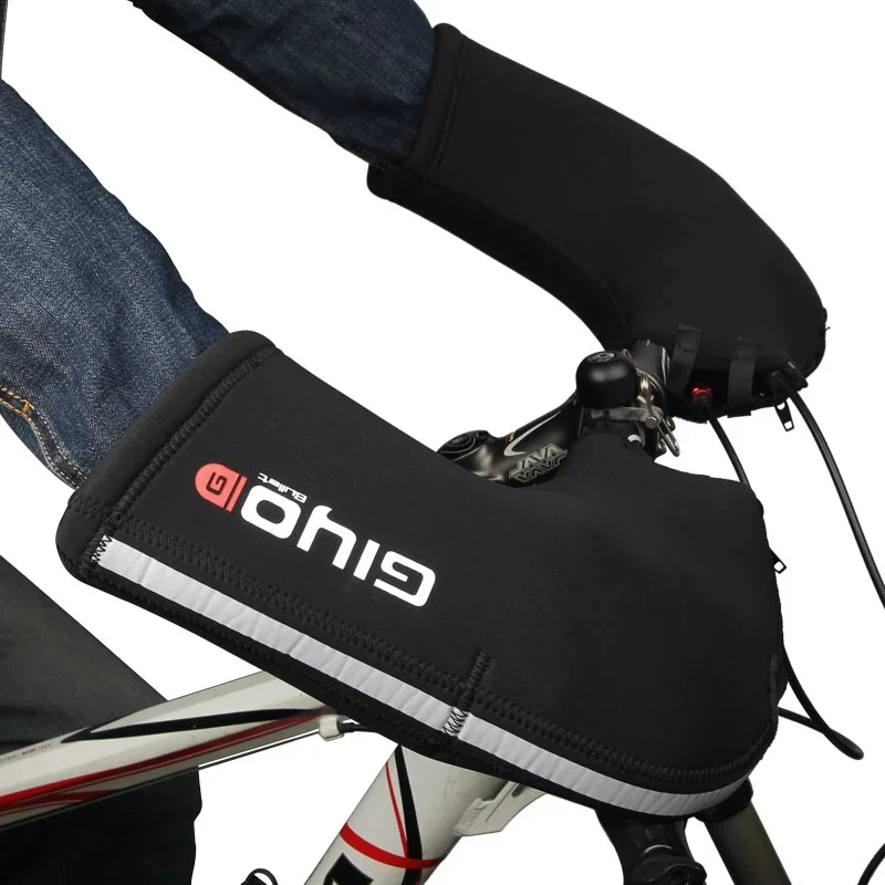 Guanti da manubrio per bici da ciclismo su strada da montagna termici invernali Guanti Guanti Copri manubrio in neoprene SBR più caldi 1