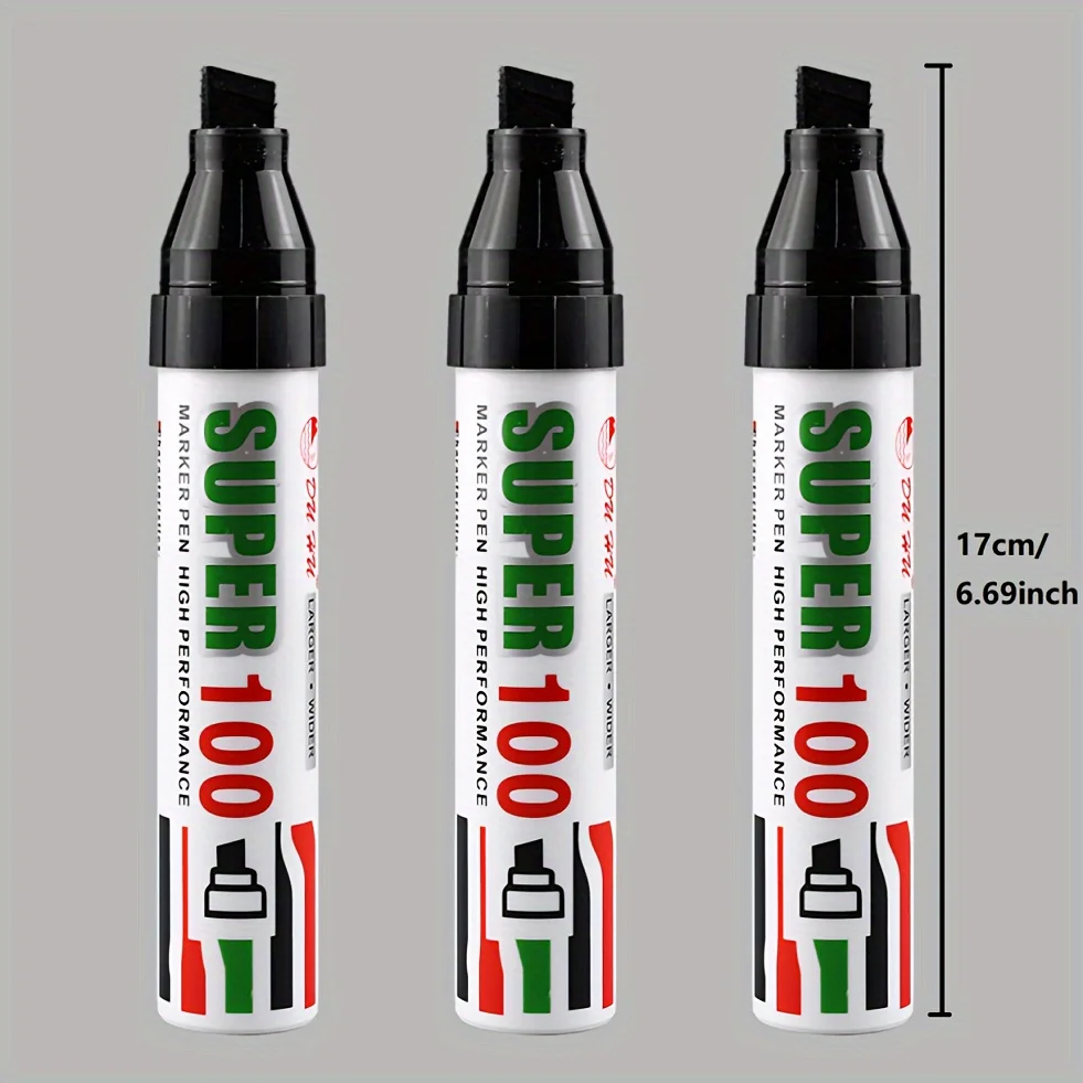 Pennarelli Jumbo, per la protezione dell'identificazione del furto d'identità, protezione del segreto e dell'indirizzo della privacy, punta a scalpello extra larga 5