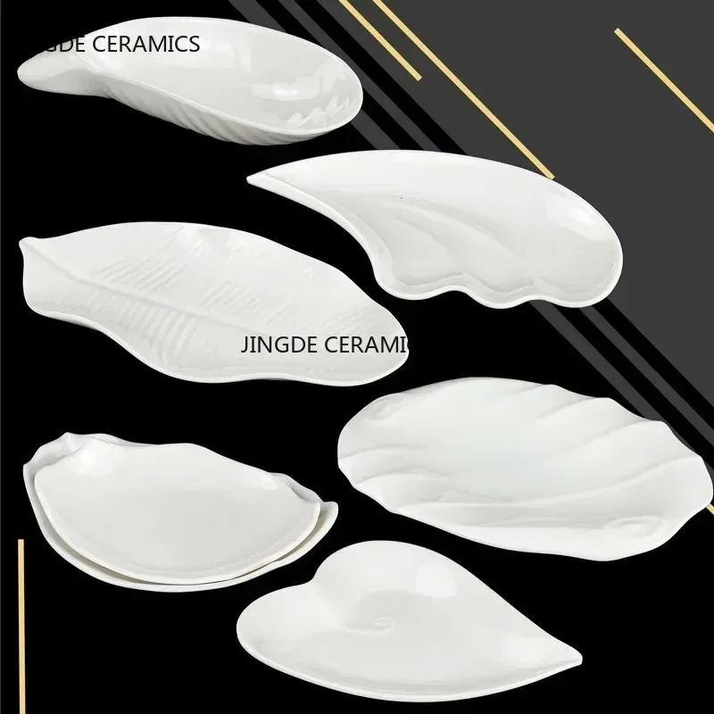 Piatto da portata irregolare in plastica bianca pura commercio vassoio da portata BBQ piatti da Picnic Dessert snack piatti di frutta stoviglie da cucina 2