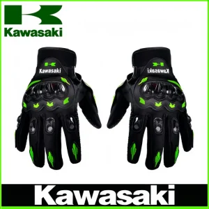Nuovi guanti da moto Kawasaki Guanti da equitazione estivi Guanti tattici da moto con nocche rigide per Dirt Bike Motocross ATV UTV 1