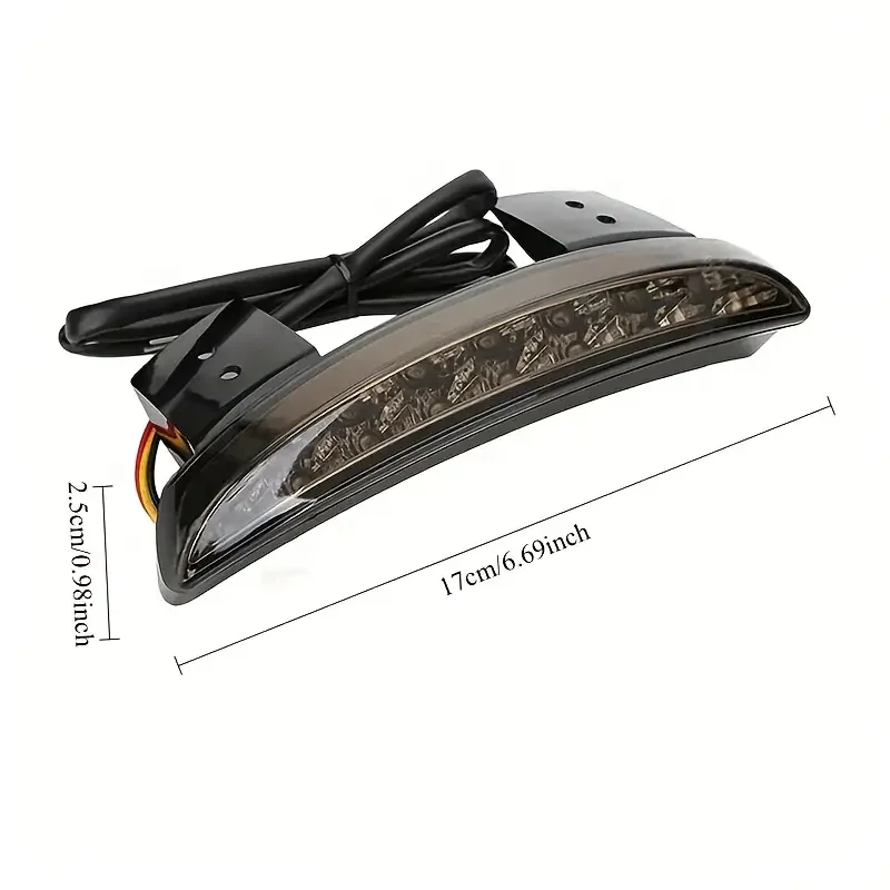 Parafango posteriore per moto Tailling Edge LED rosso freno targa fanale posteriore stop luce di marcia indicatore di direzione per Moto Harley 4