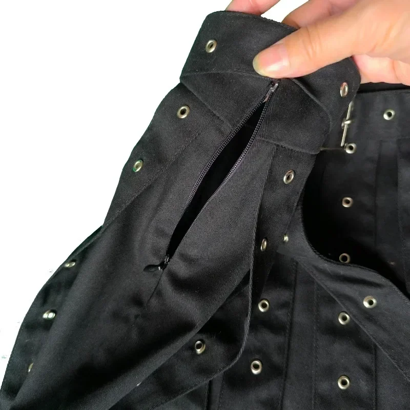 ALIDI SC High Street Gonna corta Estate Nuovo prodotto Design alla moda Senso Splicing Cintura Decorazione Gonna corta con nappa a trapezio 5