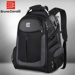 Zaini per laptop da uomo BrunoCavalli per borsa da viaggio da donna alla moda da 17 pollici Zaino da scuola impermeabile Zaino da uomo di grande capacità 1