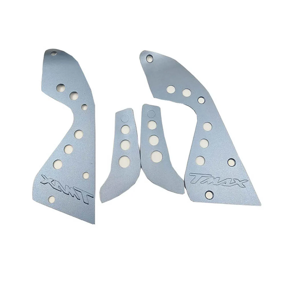 Moto TMAX 500 2008-2011 CNC Anteriore Poggiapiedi Rilievi Del Piede Pedale Piastra Pedali Piastra Antiscivolo Zerbino Per Yamaha T-MAX 500 08-11 6