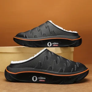 Pantofole in cotone da donna per uomo invernale Pantofole calde per interni ed esterni Scarpe Pantofole in peluche per camera da letto di casa per coppia maschile autunnale impermeabile 1