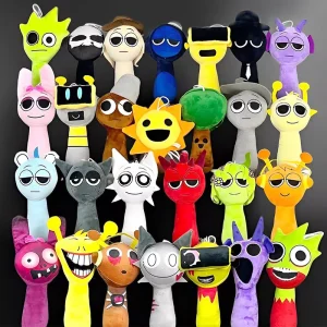 Sprunki Peluche Cartoon Sprunki Bambola di pezza Sprunki Gioco Wenda Sprunki Peluche Set Figura animale per regali di Natale di compleanno 1