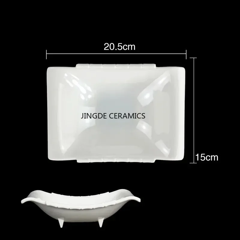 Piatto da portata irregolare in plastica bianca pura commercio vassoio da portata BBQ piatti da Picnic Dessert snack piatti di frutta stoviglie da cucina 3