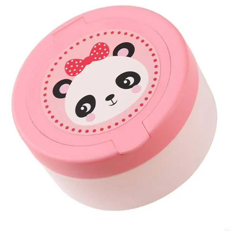 Contenitore per piumino per cipria adatto ai bambini Custodia per piumino per neonati Facile da trasportare Mantiene secchezza e 3