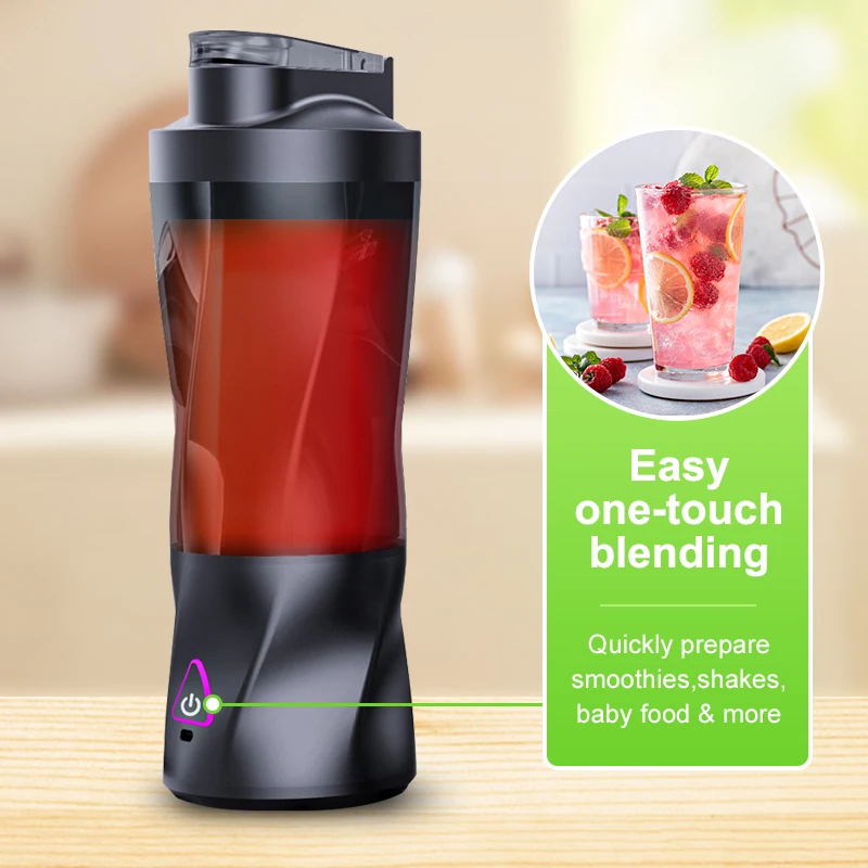 Spremiagrumi elettrico portatile Frullatore per frutta fresca 700ML Multifunzionale USB ricaricabile Shakes Frullatore per frullato Tazza di miscelazione per esterni 5