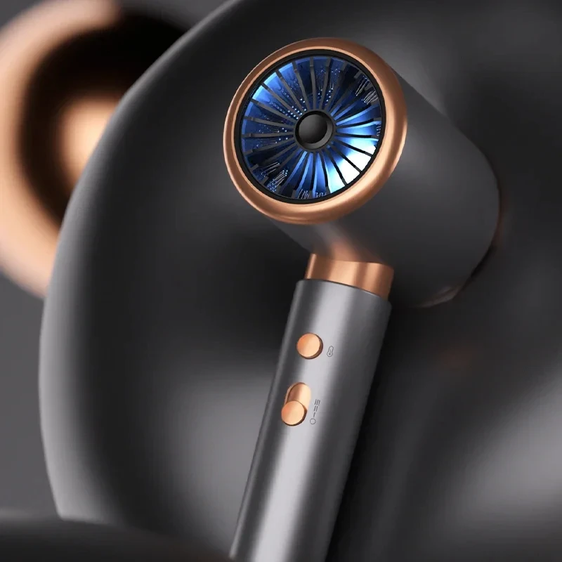 Asciugacapelli da salone 2000W Spazzola professionale ad aria calda fredda Asciugacapelli ionico negativo Forte potenza 5a marcia Asciugacapelli Asciugacapelli con pettine 6