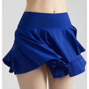 Estate dimagrante, corsa traspirante, danza fitness, gonna da tennis, gonna corta sportiva antiriflesso da donna, donna 1