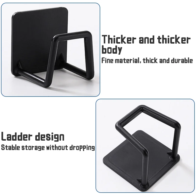 Porta spugne per lavello da cucina Scarico autoadesivo Stendino per lavabo da bagno Ganci portaoggetti Ganci da parete per cucina Accessori 6