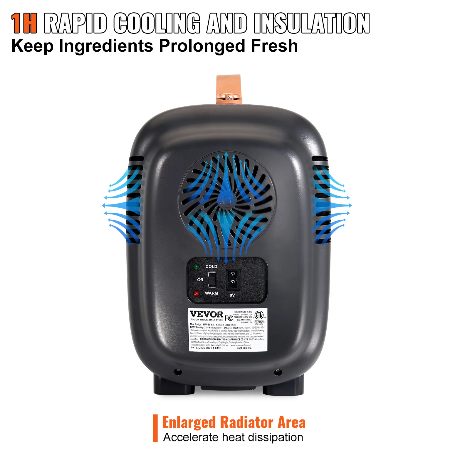 SucceBuy Mini frigorifero da scrivania da 4 litri Refrigerazione per auto Mantieni il dispositivo di raffreddamento Cosmetici portatili Maschera di calore calda Bevanda per dormitorio domestico 4