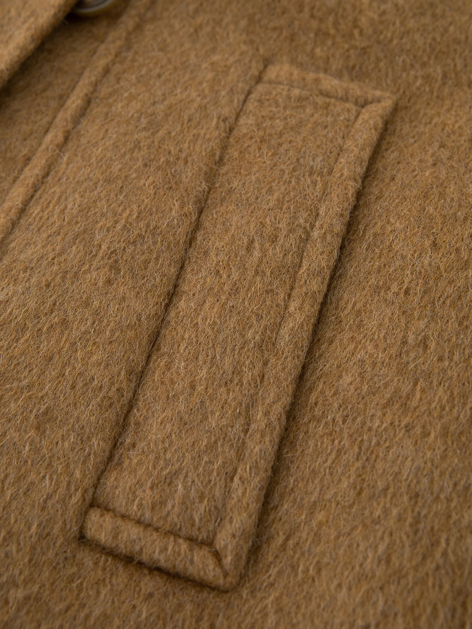 ZIQIAO Cappotto di lana con colletto alla coreana a doppia parte anteriore per donna 2025 Inverno Nuovo cappotto di media lunghezza Temperamento Elegante Vinatge Stile francese 5