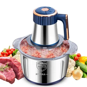Tritacarne elettrici Frantoio per alimenti 5L 6S Affettatrice per verdure multifunzionale in acciaio inossidabile Processore Chopper Elettrodomestici da cucina 1