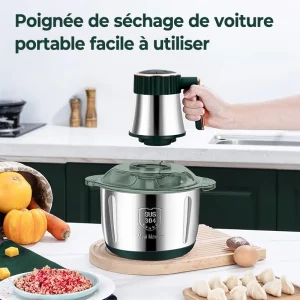 Tritacarne elettrici Frantoio per alimenti 5L 6S Affettatrice per verdure multifunzionale in acciaio inossidabile Processore Chopper Elettrodomestici da cucina 1