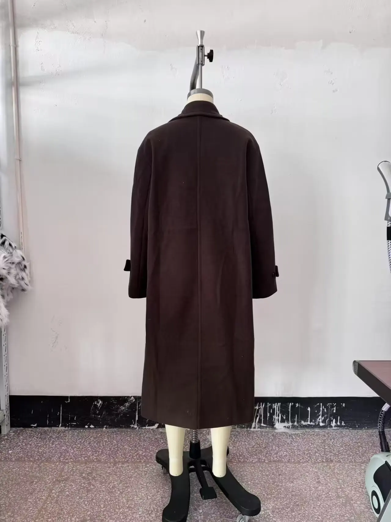 KONDALA Chic 2025 Donna Vintage Marrone Cappotti Bottoni Colletto rovesciato Lungo Outwear Elegante Insegnante Streetwear Autunno Cappotti casual 4