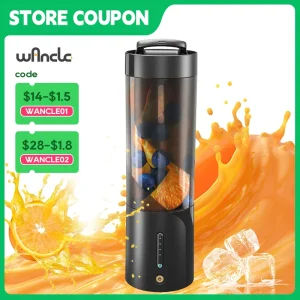 Miscelatore portatile Spremiagrumi elettrico Mini frullatore portatile per frullati e frullati Macchina multifunzione per succhi per cucina 1