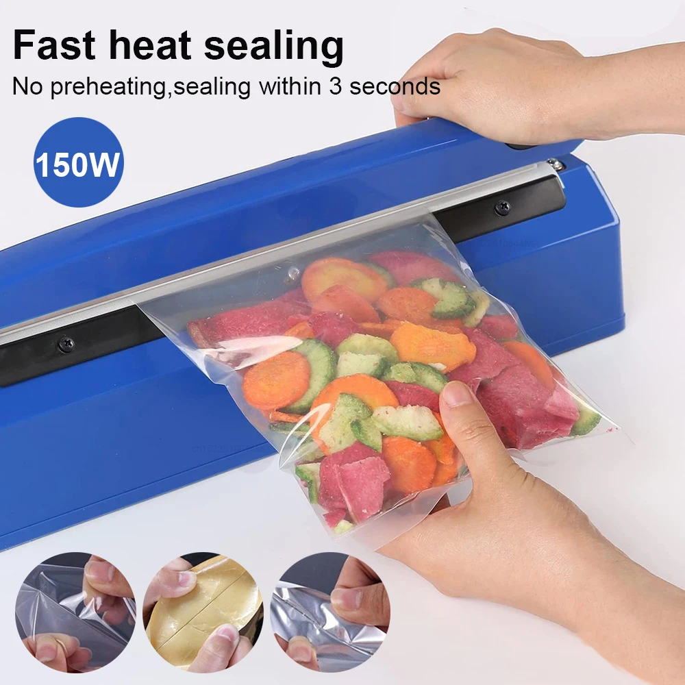 Sigillatrice termosigillatrice elettrica pressa a mano sacchetto di plastica per alimenti sottovuoto Bobo Ballons Impulse Fast Heat Sealer confezionatrice 3