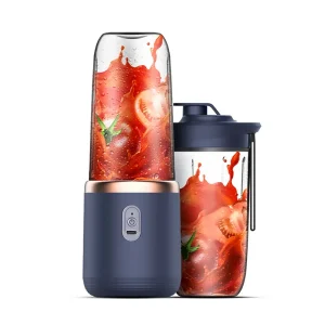 6 lame Spremiagrumi elettrico Tazza 2 tazze per viaggi Spremiagrumi portatile Mixer Carica USB Succo di frutta fresca Frullatore personale Frullato 1
