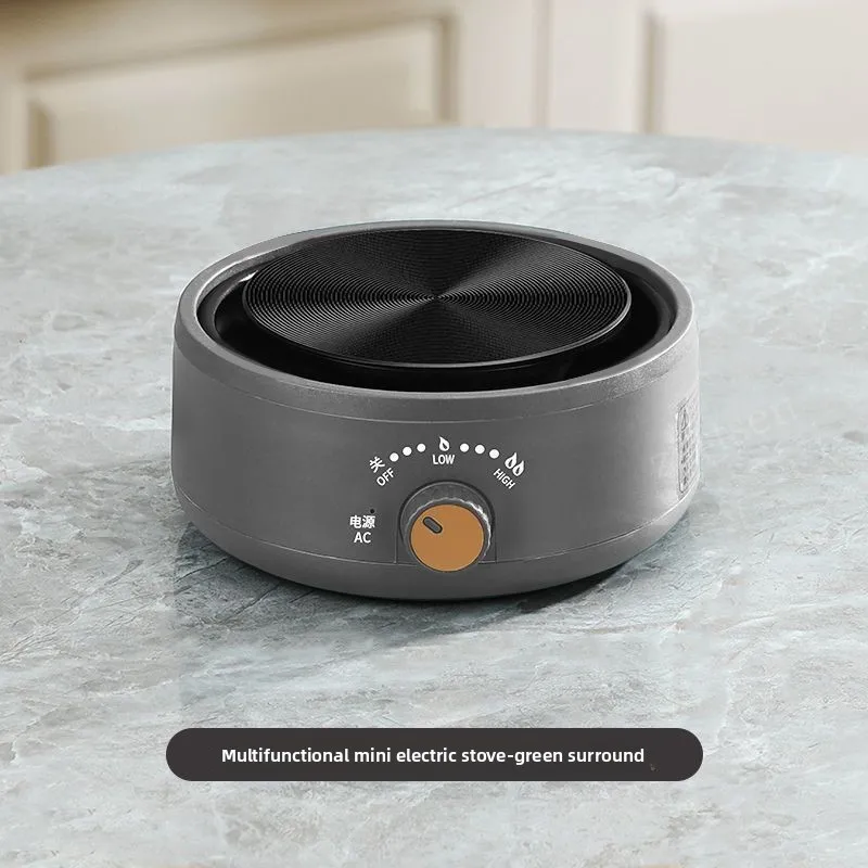 Base riscaldante per pentole elettriche Riscaldatore elettrico da 500 W Stufa da caffè Riscaldatore di cottura manuale a temperatura regolabile per la casa 6