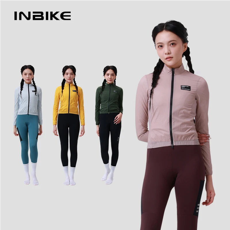 Giacca a vento da donna Inbike Giacca da ciclismo ultraleggera e portatile Abbigliamento da ciclismo ad asciugatura rapida Giacca a vento da donna 1