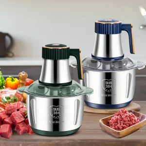 Tritacarne elettrico da 5 litri in acciaio inossidabile 304 affettatrice di verdure multifunzionale a 5 velocità tritatutto tritacarne robot da cucina per bambini 1