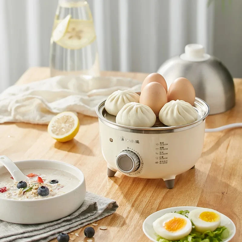 360W Elettrico Cuociuova Macchina per la Colazione Multicooker Piroscafo Automatico Cuociuova Casa Cuociuova Crema Fornello a Vapore con Timer 4