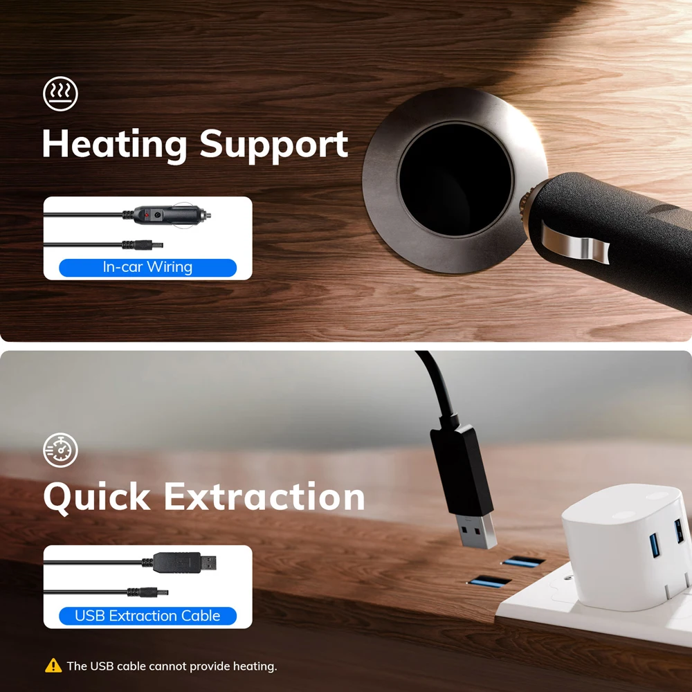 ROUNY Macchina per caffè espresso portatile USB Mini caffettiera leggera da viaggio per auto all'aperto Zaino da campeggio, Nero 5