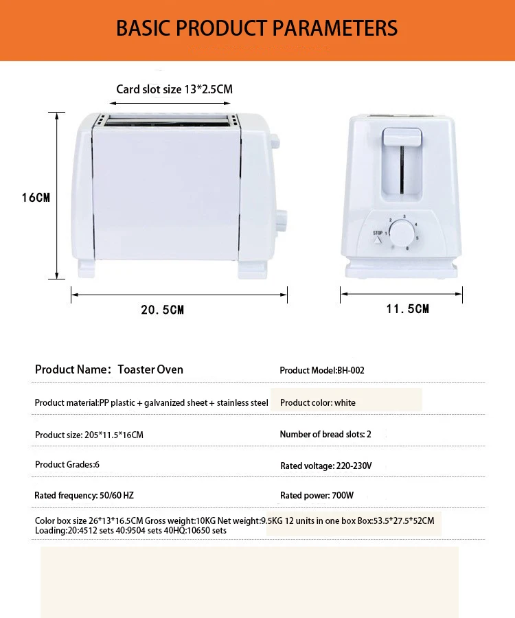regali di San Valentino Tostapane per panini da cucina Mini tostapane Tostapane con testa a convezione ad aria calda 5