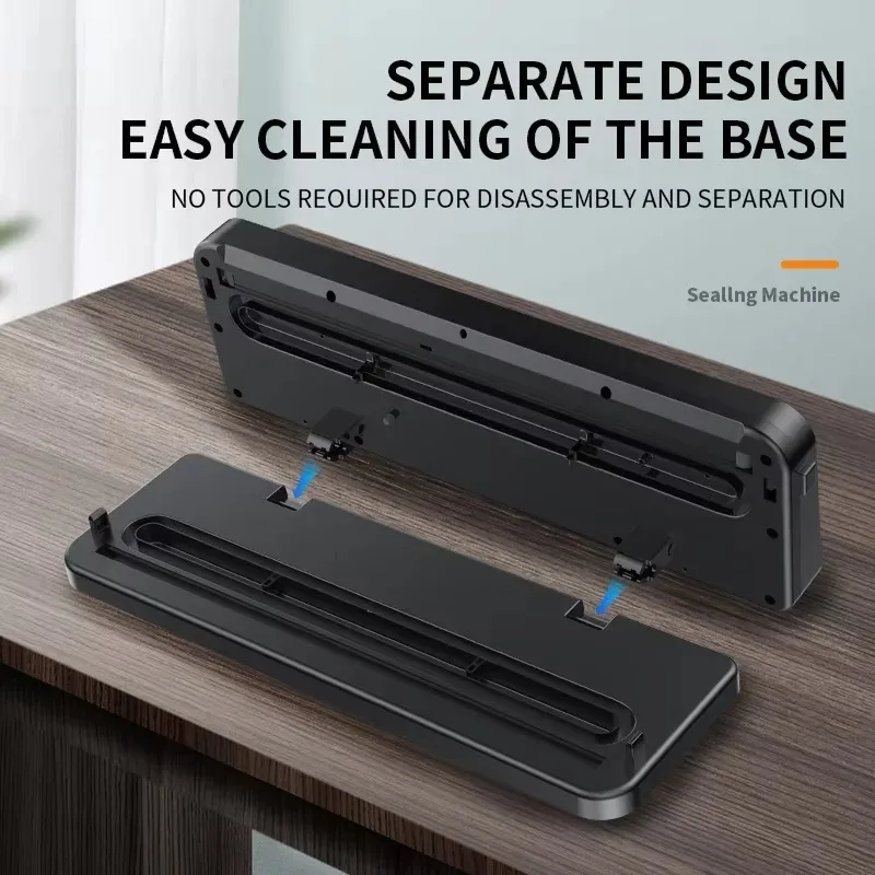 Sigillatrice sottovuoto elettrica Taglierina incorporata One Touch To Operare Macchina confezionatrice sottovuoto Strumento per la conservazione degli alimenti da cucina domestica 6