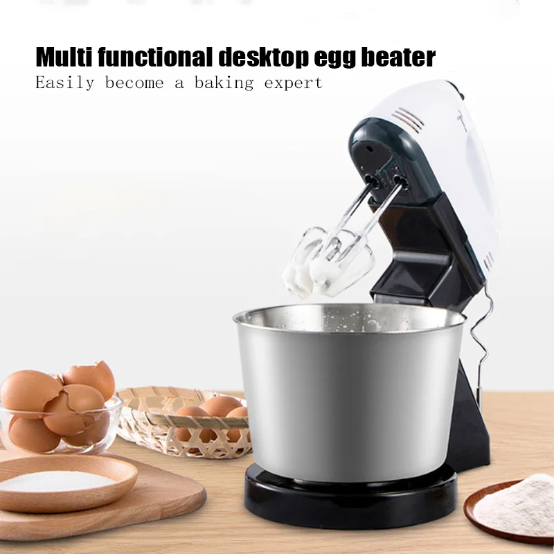 Macchinari da cucina 1 pezzo, miscelatore verticale da cucina elettrico multifunzionale, con gancio per impastare, frullino per le uova e robot da cucina. 4